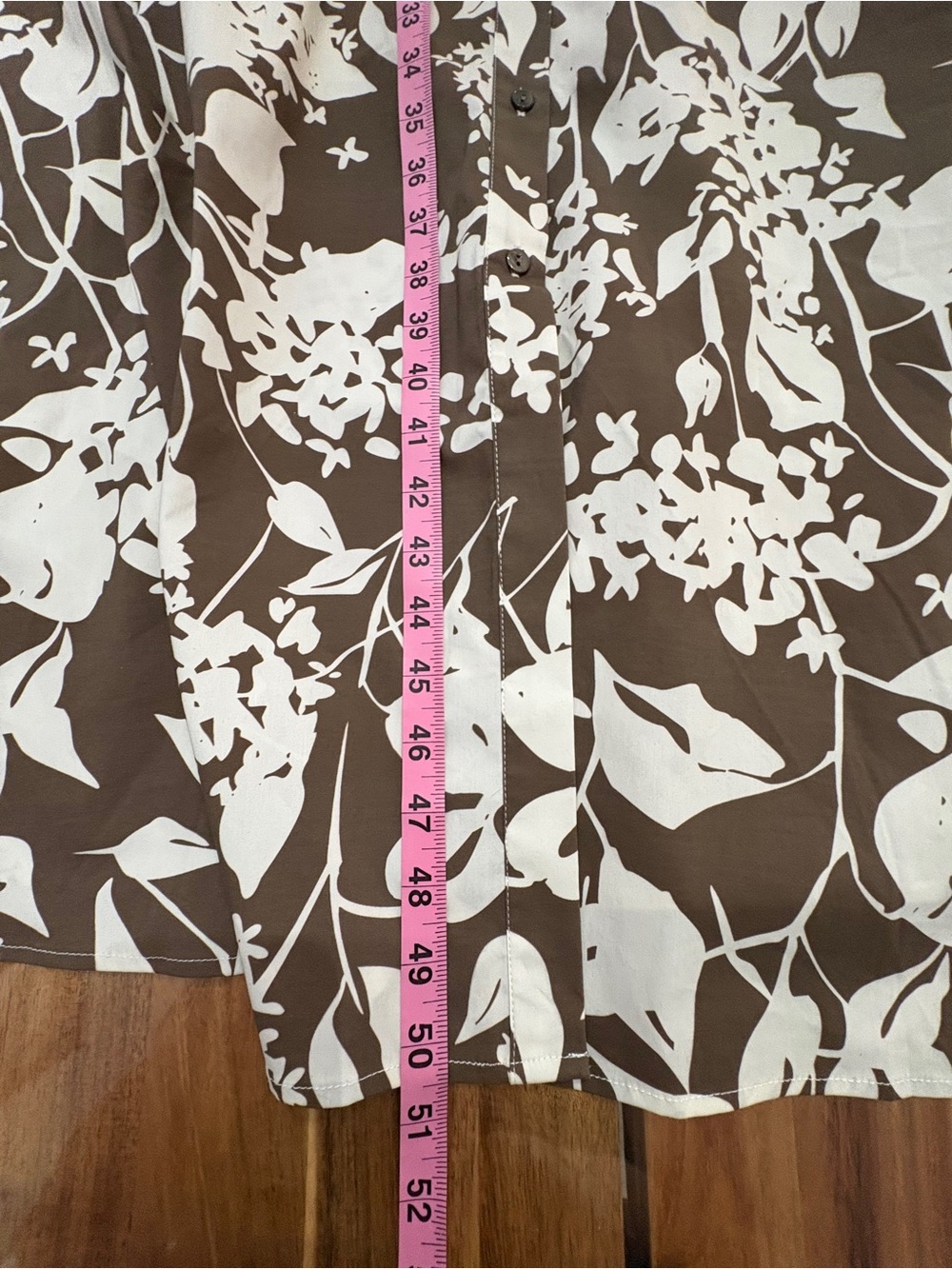 NWOT Pari Passu Plus Sz 5B (US 20) Poplin Floral Print Shirtdress Waist Tie - Picture 9 of 10